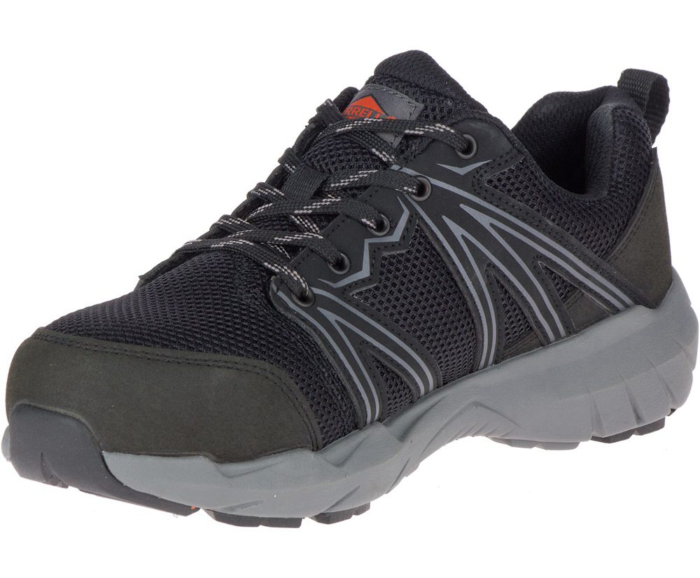 Merrell Hiking Shoes Black - Fullbench Superlite Alloy Toe Work - Womens 41WKJNIUL